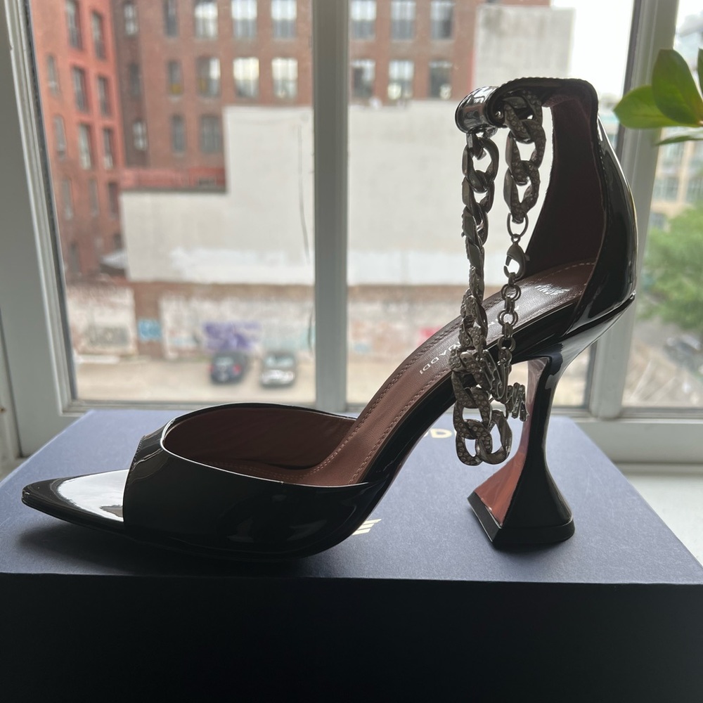 AWGE Flacko Black Leather Sandals size 42 [amina muaddii]